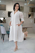 WHITE HAKOBA DRESS